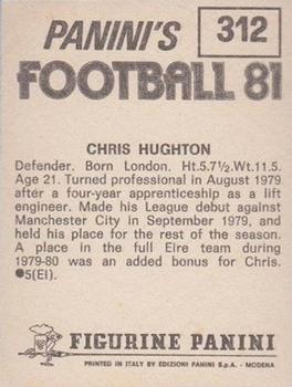 1980-81 Panini Football 81 (UK) #312 Chris Hughton Back