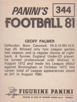 1980-81 Panini Football (UK) #344 Geoff Palmer Back