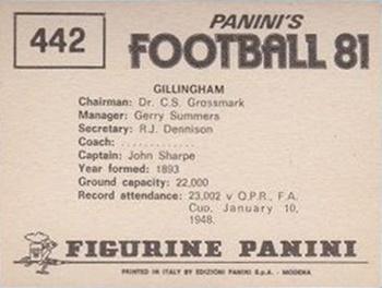1980-81 Panini Football (UK) #442 Team Photo Back
