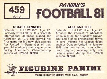 1980-81 Panini Football 81 (UK) #459 Alex McLeish / Stuart Kennedy Back