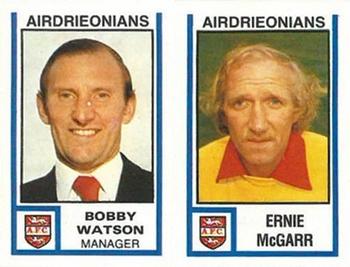 1980-81 Panini Football 81 (UK) #467 Ernie McGarr / Bobby Watson Front