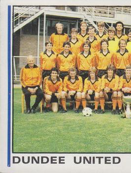 1980-81 Panini Football (UK) #483 Dundee United Team Group Front