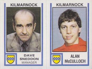 1980-81 Panini Football 81 (UK) #503 Dave Sneddon / Alan McCulloch Front