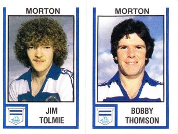 1980-81 Panini Football (UK) #516 Jim Tolmie / Bobby Thomson Front