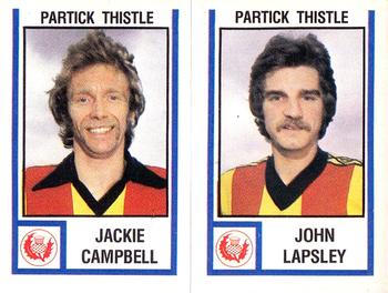 1980-81 Panini Football 81 (UK) #523 Jackie Campbell / John Lapsley Front