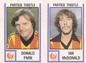 1980-81 Panini Football 81 (UK) #526 Donald Park / Ian McDonald Front