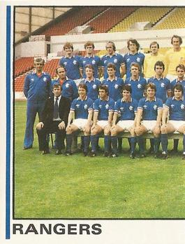 1980-81 Panini Football (UK) #528 Rangers Team Group Front