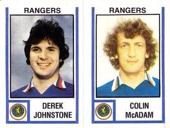 1980-81 Panini Football (UK) #535 Derek Johnstone / Colin McAdam Front