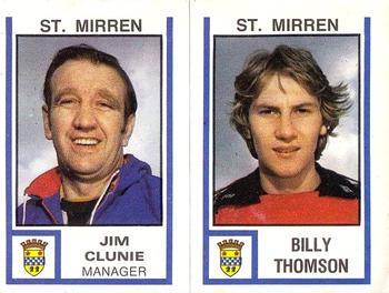 1980-81 Panini Football (UK) #539 Jim Clunie / Billy Thomson Front