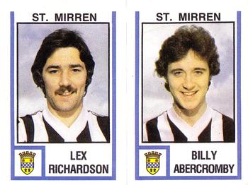 1980-81 Panini Football 81 (UK) #542 Lex Richardson / Billy Abercromby Front
