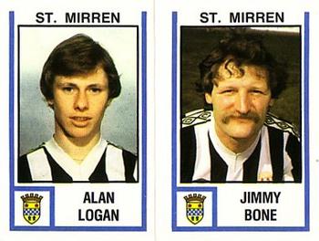 1980-81 Panini Football (UK) #544 Alan Logan / Jimmy Bone Front