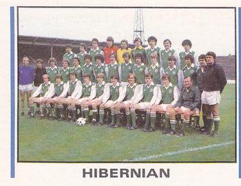 1980-81 Panini Football (UK) #554 Hibernian Team Group Front