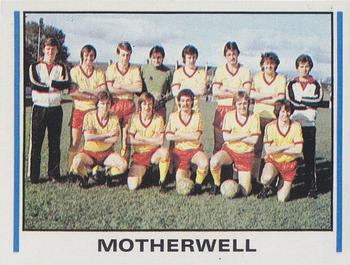 1980-81 Panini Football (UK) #555 Motherwell Team Group Front
