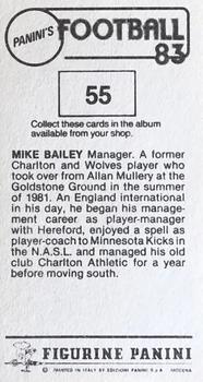 1982-83 Panini Football 83 (UK) #55 Mike Bailey Back