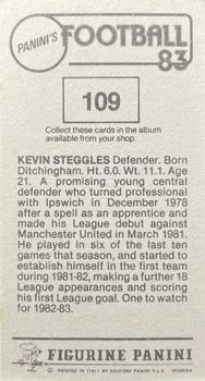 1982-83 Panini Football 83 (UK) #109 Kevin Steggles Back