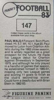 1982-83 Panini Football 83 (UK) #147 Paul Walsh Back