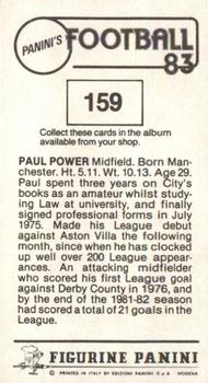 1982-83 Panini Football 83 (UK) #159 Paul Power Back