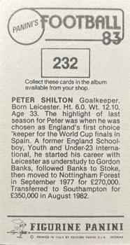 1982-83 Panini Football 83 (UK) #232 Peter Shilton Back