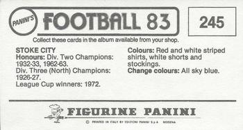 1982-83 Panini Football 83 (UK) #245 Team Back