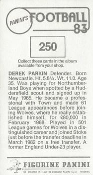 1982-83 Panini Football 83 (UK) #250 Derek Parkin Back