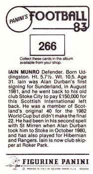 1982-83 Panini Football 83 (UK) #266 Iain Munro Back