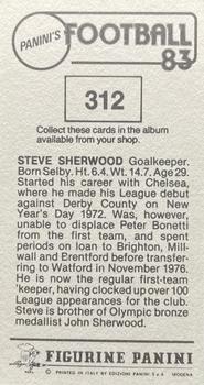1982-83 Panini Football 83 (UK) #312 Steve Sherwood Back