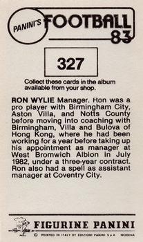 1982-83 Panini Football 83 (UK) #327 Ron Wylie Back