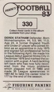 1982-83 Panini Football 83 (UK) #330 Derek Statham Back