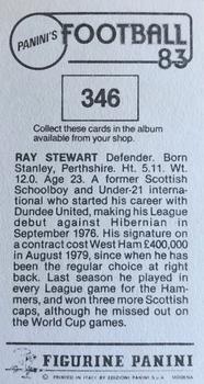1982-83 Panini Football 83 (UK) #346 Ray Stewart Back