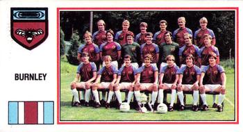 1982-83 Panini Football 83 (UK) #362 Burnley Team Photo Front