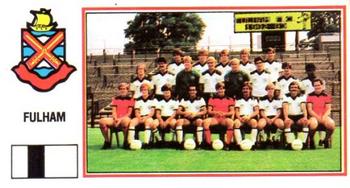 1982-83 Panini Football 83 (UK) #373 Fulham Team Photo Front