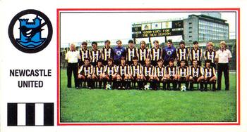 1982-83 Panini Football 83 (UK) #380 Newcastle United Team Photo Front