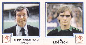 1982-83 Panini Football 83 (UK) #392 Alex Ferguson / Jim Leighton Front