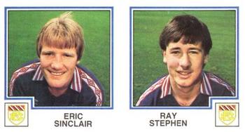 1982-83 Panini Football 83 (UK) #416 Eric Sinclair / Ray Stephen Front