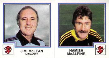 1982-83 Panini Football 83 (UK) #419 Jim McLean / Hamish McAlpine Front
