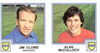 1982-83 Panini Football 83 (UK) #437 Jim Clunie / Alan McCulloch Front