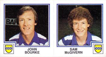 1982-83 Panini Football 83 (UK) #443 John Bourke / Sam McGivern Front