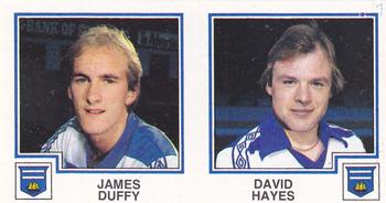 1982-83 Panini Football 83 (UK) #447 James Duffy / David Hayes Front