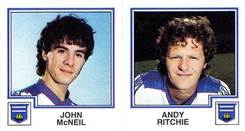 1982-83 Panini Football 83 (UK) #452 John McNeil / Andy Ritchie Front