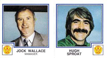 1982-83 Panini Football 83 (UK) #455 Jock Wallace / Hugh Sproat Front