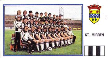 1982-83 Panini Football 83 (UK) #471 St. Mirren Team Group Front