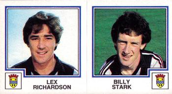 1982-83 Panini Football 83 (UK) #477 Lex Richardson / Billy Stark Front