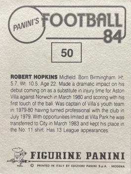 1983-84 Panini Football 84 (UK) #50 Robert Hopkins Back