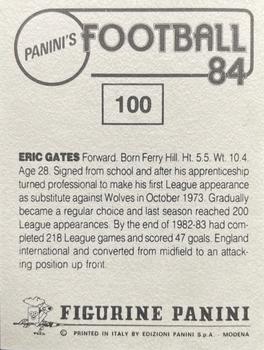 1983-84 Panini Football 84 (UK) #100 Eric Gates Back