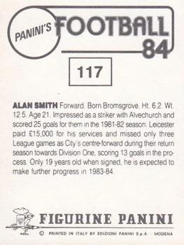 1983-84 Panini Football 84 (UK) #117 Alan Smith Back