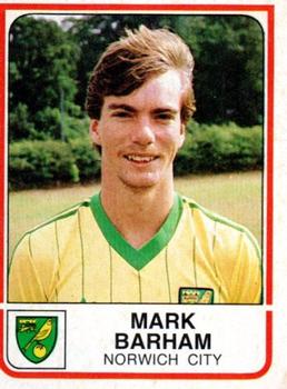1983-84 Panini Football 84 (UK) #177 Mark Barham Front