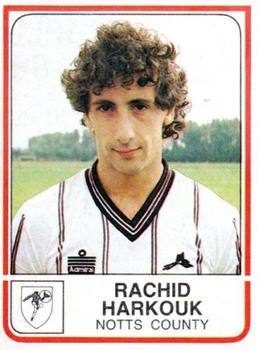 1983-84 Panini Football 84 (UK) #213 Rachid Harkouk Front