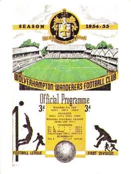 1983-84 Panini Football 84 (UK) #252 Wolverhampton Wanderers v Arsenal 1954-55 Front