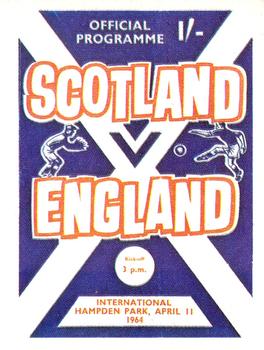 1983-84 Panini Football 84 (UK) #255 Scotland v England 1964 Front
