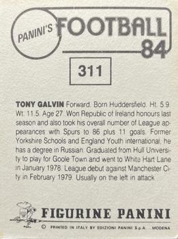 1983-84 Panini Football 84 (UK) #311 Tony Galvin Back